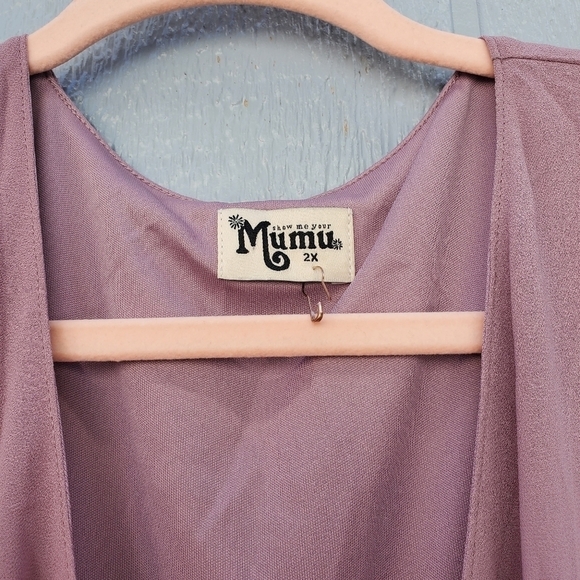 Show Me Your Mumu Noelle Flutter Wrap Braidsmaid Dress Wedding Formal NWT 2x - Picture 10 of 13